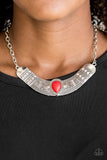 Very Venturous - Red Necklace - Box 1 - Red