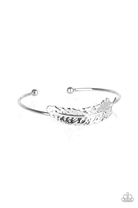 How Do You Like This FEATHER? - Silver Bracelet - Bangle Silver Box