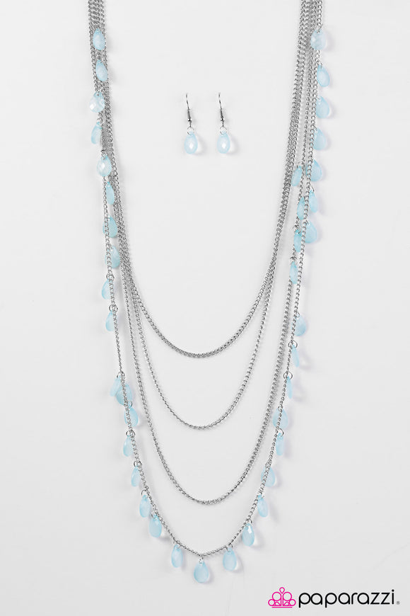Summer Shower - Blue Necklace - Box 4 - Blue