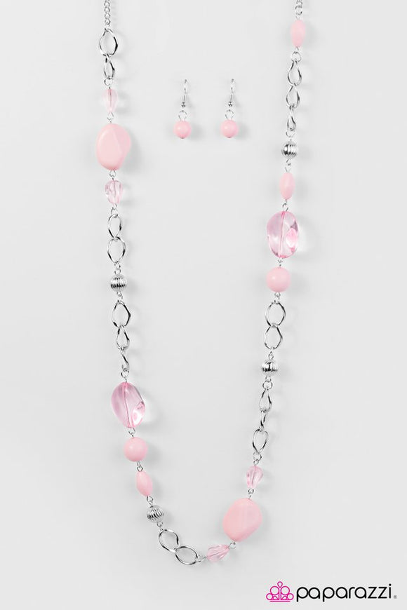 Glass-ical Music - Pink Necklace - Box 5 Pink