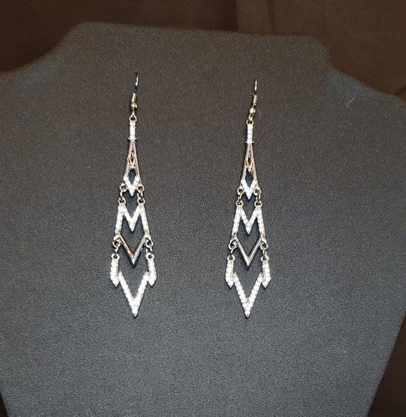 Electric Shimmer - Black Earring