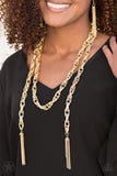 SCARFed For Attention - Blockbuster - Gold Necklace