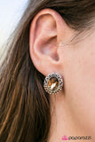 Go Go GLITTER - Brown Post Earring - Box 1 - Brown