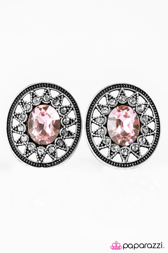 Just A Glimmer - Pink Post Earring - Box 1 - Pink
