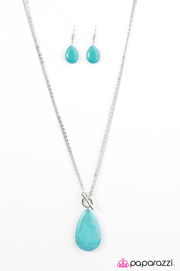 Earthy Essence - Blue Necklace - Box 5 - Blue