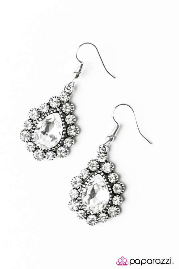 Release Your Inner Sparkle - White Earring