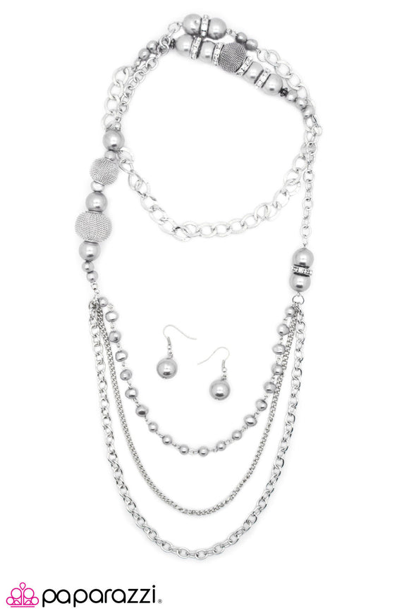 Enmeshed In Elegance - Blockbuster - Silver Necklace - Box 17 - Silver