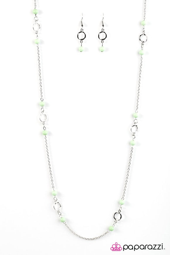 Beach Savvy - Green Necklace