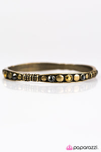 Get Your Sparkle On - Multi/Brass Bracelet