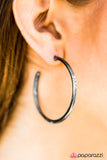 Need To Glow - Black  Hoop Earring