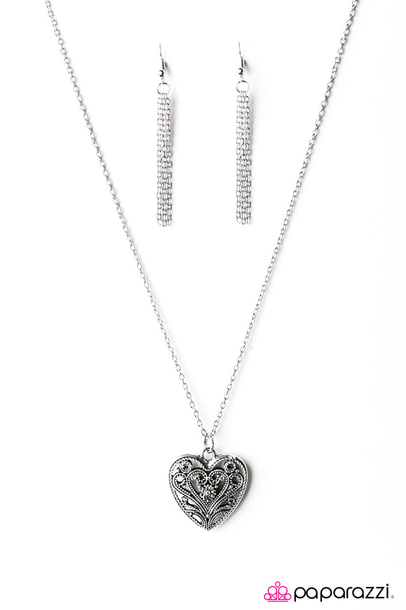 Wandering Heart - Silver Necklace - Box 23 - Silver