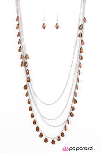 Summer Showers - Brown Necklace - Box 1 - Brown