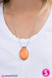 Lounging At The Lagoon - Orange Necklace - Box 4 - Orange