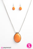 Lounging At The Lagoon - Orange Necklace - Box 4 - Orange