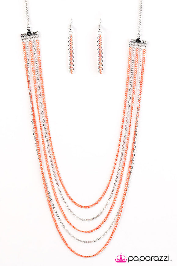 The Rebel In Me - Orange Necklace - Box 4 - Orange