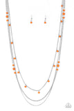 Laying The Groundwork - Orange Necklace - Box 5 - Orange