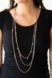 Laying The Groundwork - Orange Necklace - Box 5 - Orange