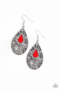 Modern Monte Carlo - Red Earring - Box RedE1