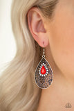 Modern Monte Carlo - Red Earring - Box RedE1