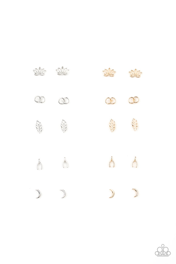 Starlet Shimmer  - Metal Design Post Earring