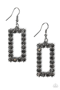 Mirror, Mirror - Black Earring