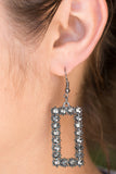 Mirror, Mirror - Black Earring