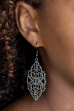 Ornately Ornate - Black Earring