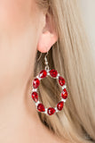 Ring Around The Rhinestone - Red Earring - Box RedE1