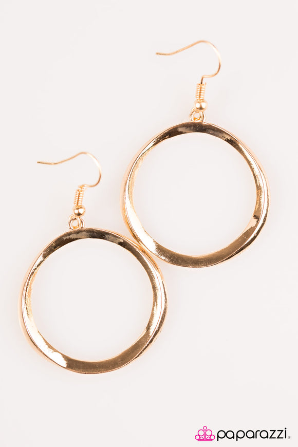 WhirlPool Wonder - Gold Earrings