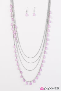 Summer Showers - Purple Necklace - Box 6 - Purple