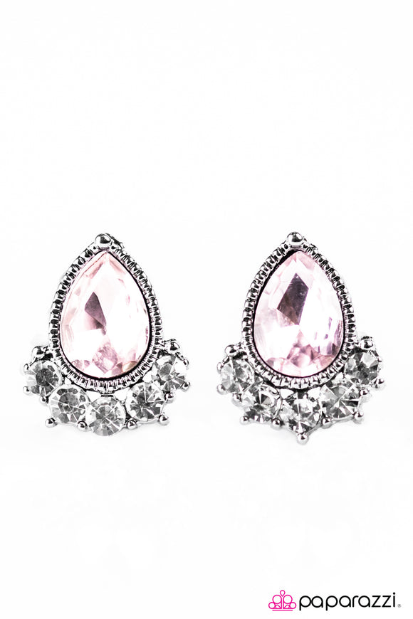 SHOOT For The SUPERSTARS - Pink Post Earring - Box 1 - Pink
