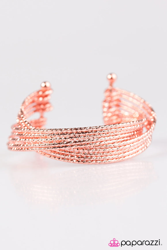 Incan Incandescence - Copper Cuff Bracelet