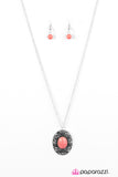 Adjust Your ALTITUDE - Orange Necklace - Box 6 - Orange