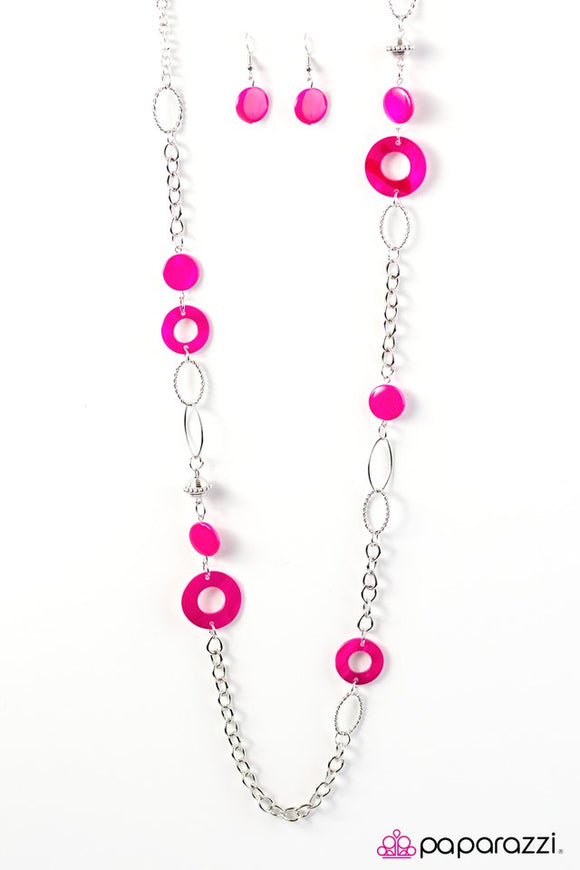 Colorfully Caribbean - Pink Necklace - Box 8 - Pink
