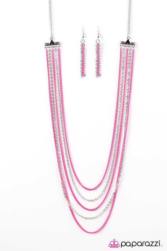 The Rebel In Me - Pink Necklace - Box 7 - Pink