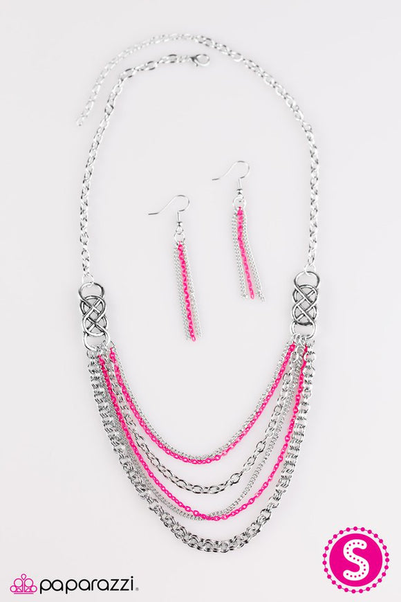 Infinite Color - Pink Necklace - Box 7 - Pink