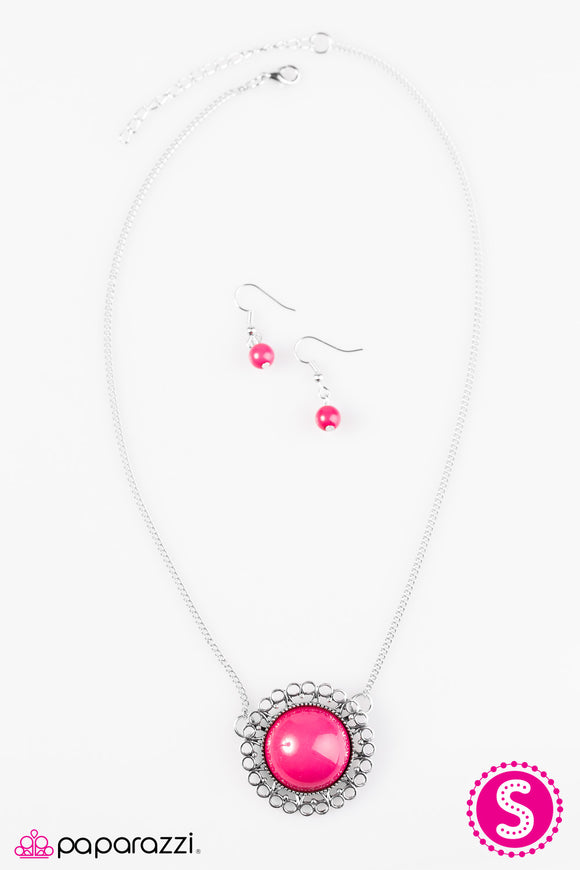 Summer Sun - Pink Necklace - Box 7 - Pink