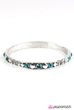 Get Your Sparkle On - Blue Bangle Bracelet - Box 3