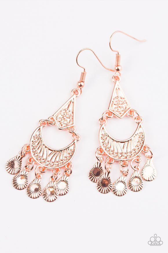 Shimmering Sands - Copper Earring