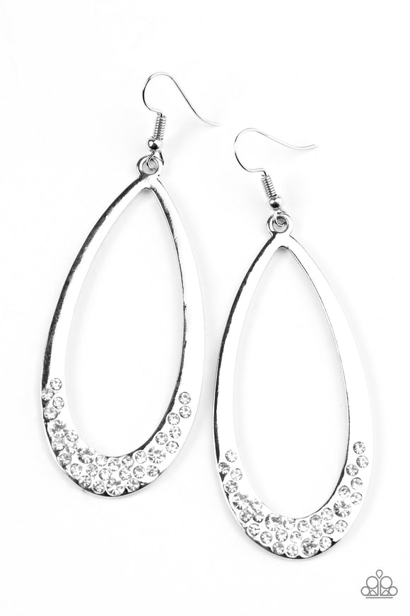 SHIMMER-Dipping - White Earrings