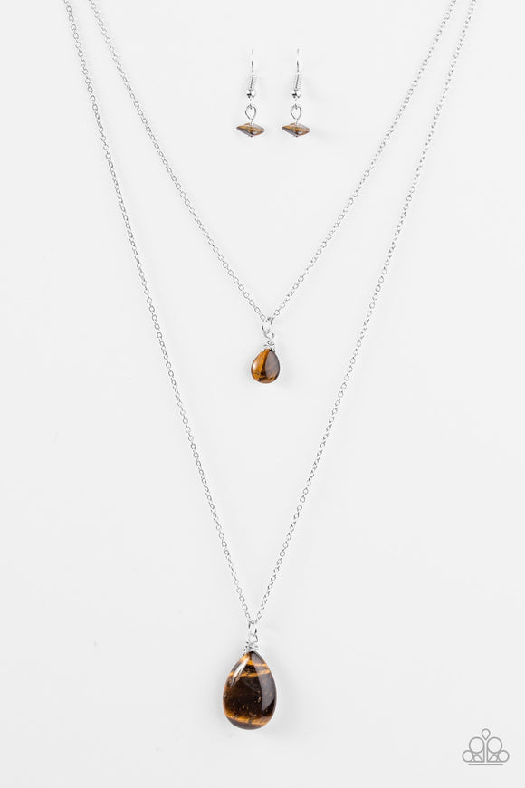 Hear Me Roar - Brown Necklace - Box 3 - Brown