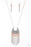 Mad About Madagascar - Orange Necklace - Box 6 - Orange