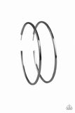 Perfect Shine - Black Hoop Earring