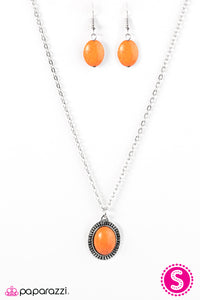 Cast In SANDSTONE - Orange Necklace - Box 5 - Orange