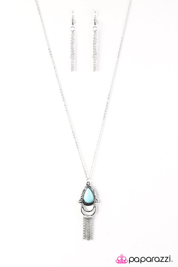 Summer Fiesta - Blue Necklace - Box 5 - Blue