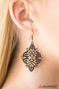 Singapore Sparkle - Copper Earring