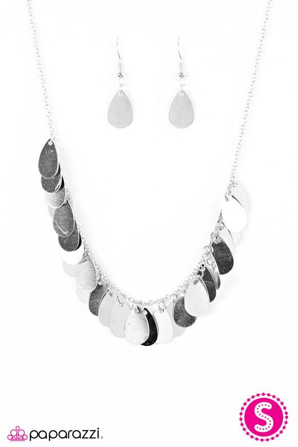 Shimmer Storm - Silver Necklace - Box 18 - Silver