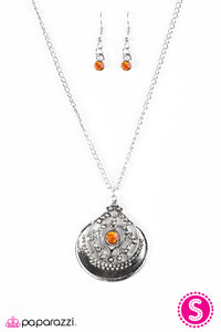 One In A MEDALLION - Orange Necklace - Box 6 - Orange