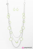 Do The HULA HOOP - Green Necklace - Box 7 - Green