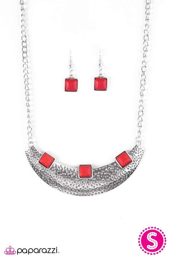 Fierce Fascination - Red Necklace - Box 3 - Red